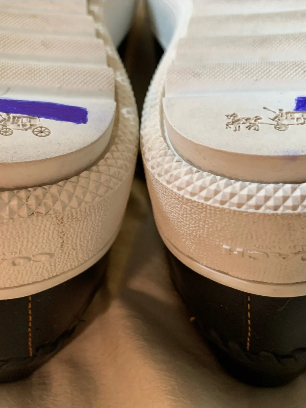 Coach Tea Rose Black Floral Embellished Women’s Sneaker - Picture 9 of 11